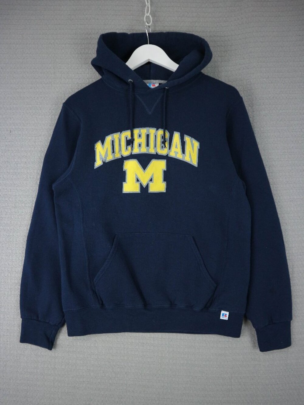 Russell Athletic Mens Michigan Spellout University Navy Medium